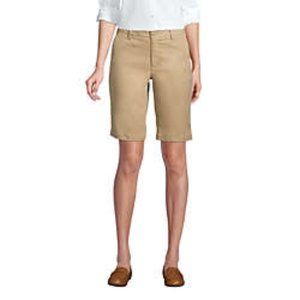 Lands End Women's Active Chino Shorts, Khaki, NWT